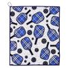 Millie Rose Pickleball Towels in Fashionable Prints - Cute 15x17 inch Microfiber & Cotton Athletic Towels with Carabiner Clip - Pickleball Accessories, Pickleball Gifts (Dink Dink) view 1