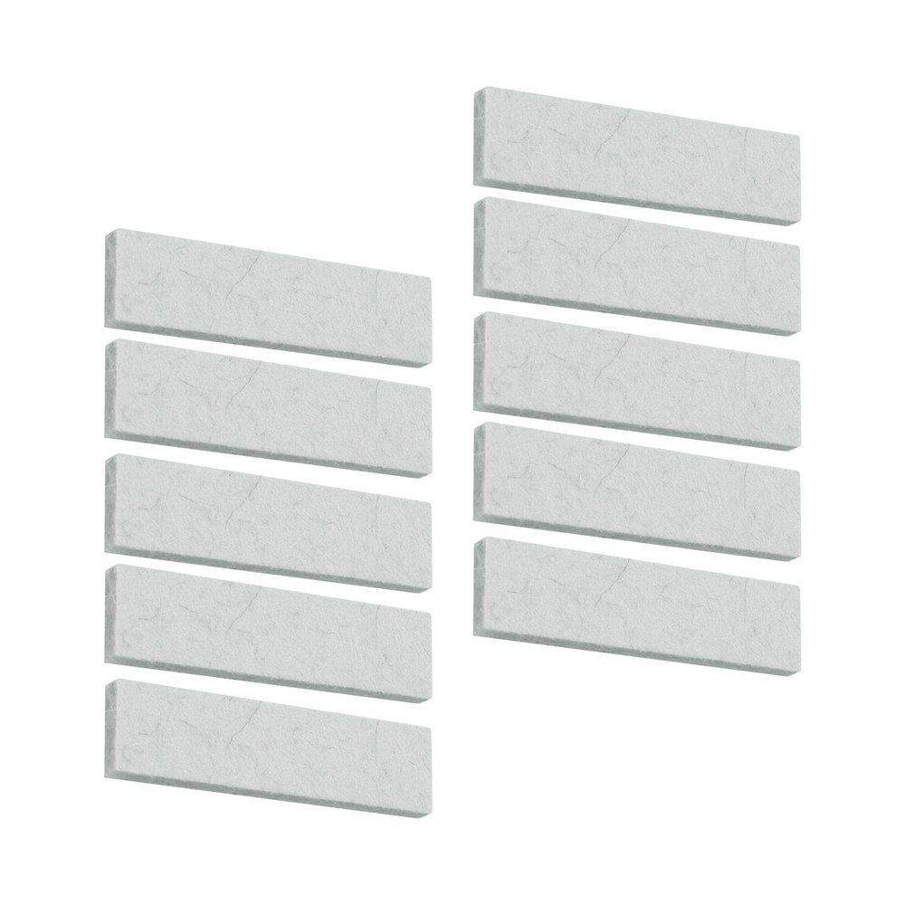 Deevoka 10x Exercise Bike Brake Pads Accessories Replacement Part Easy Installation Spare Caliper Wool Felt Durable Ground for Household Gym, White