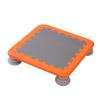 Deevoka Mini Kids Trampoline Fitness Toy Exercise Sports Jump Sensory Training Stable Bouncing Bed for Children Kindergarten Outdoor Nursery Garden, Orange view 1