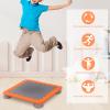 Deevoka Mini Kids Trampoline Fitness Toy Exercise Sports Jump Sensory Training Stable Bouncing Bed for Children Kindergarten Outdoor Nursery Garden, Orange view 3