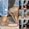 Ladmiple Womens Sandals Size 8 Thong Flat Sandals, Casual T Strap Dress Sandals, Adjustable Ankle Buckle Dress Thong Sandals with Strappy for Women Summer Wedding view 2