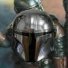 ACTIVE INDUSTRIES Steel Mandalorian Helmet with Liner and Chin Strap, Movie Helmet Halloween Helmet view 1