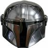 ACTIVE INDUSTRIES Steel Mandalorian Helmet with Liner and Chin Strap, Movie Helmet Halloween Helmet view 2