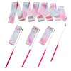 HZMM 4 Pcs Dance Ribbons, 78.7 Inch Sparkling Dance Ribbon Streamer, Rhythmic Gymnastics Ribbon with Wand, Twirling Dancing Ribbons, for Kids Girls Adults Talent Shows Artistic Dancing Training view 1