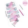HZMM 4 Pcs Dance Ribbons, 78.7 Inch Sparkling Dance Ribbon Streamer, Rhythmic Gymnastics Ribbon with Wand, Twirling Dancing Ribbons, for Kids Girls Adults Talent Shows Artistic Dancing Training view 4