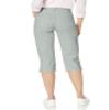 Gloria Vanderbilt Womens Amanda Pull On Bermuda Shorts, Eucalyptus, 6 US view 4