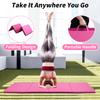 BLKMTY Gymnastics Mats, 4'x10'x2'' Folding Exercise Mat Gym Yoga Aerobics Fitness Mats Kids' Gymnastics Tumbling Mat with Carrying Handles for Home Gym Exercise&Play Gym, Pink view 2