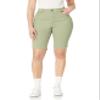 Gloria Vanderbilt Womens Amanda Bermuda Shorts, Matcha Latte, 8 US view 1