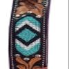 Leatherera Quality Leatherbeaded Browband Headstall Western Horse Tack view 3