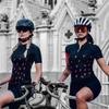 KOZUJI Women's Cycling Suit Cycle Jumpsuit Triathlon Race Set Bikewear Clothing Skinsuit Uniform with 9D Gel Pad Bike Set (Color : 02, Size : X-Large) view 1