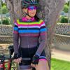 KOZUJI Women's Cycling Jersey Suit Triathlon Race Suit Long Sleeve Jumpsuit Bicyle Skinsuit with Pockets/9D Gel Pad (Color : 01, Size : XX-Large) view 1