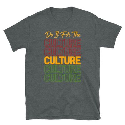 Rasta t Shirt, for The Culture, Rastafarian, Jamaica, Reggae Unisex T-Shirt Dark Heather