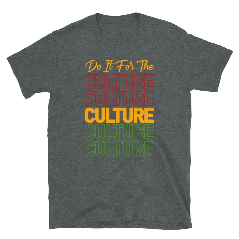 Rasta t Shirt, for The Culture, Rastafarian, Jamaica, Reggae Unisex T-Shirt Dark Heather