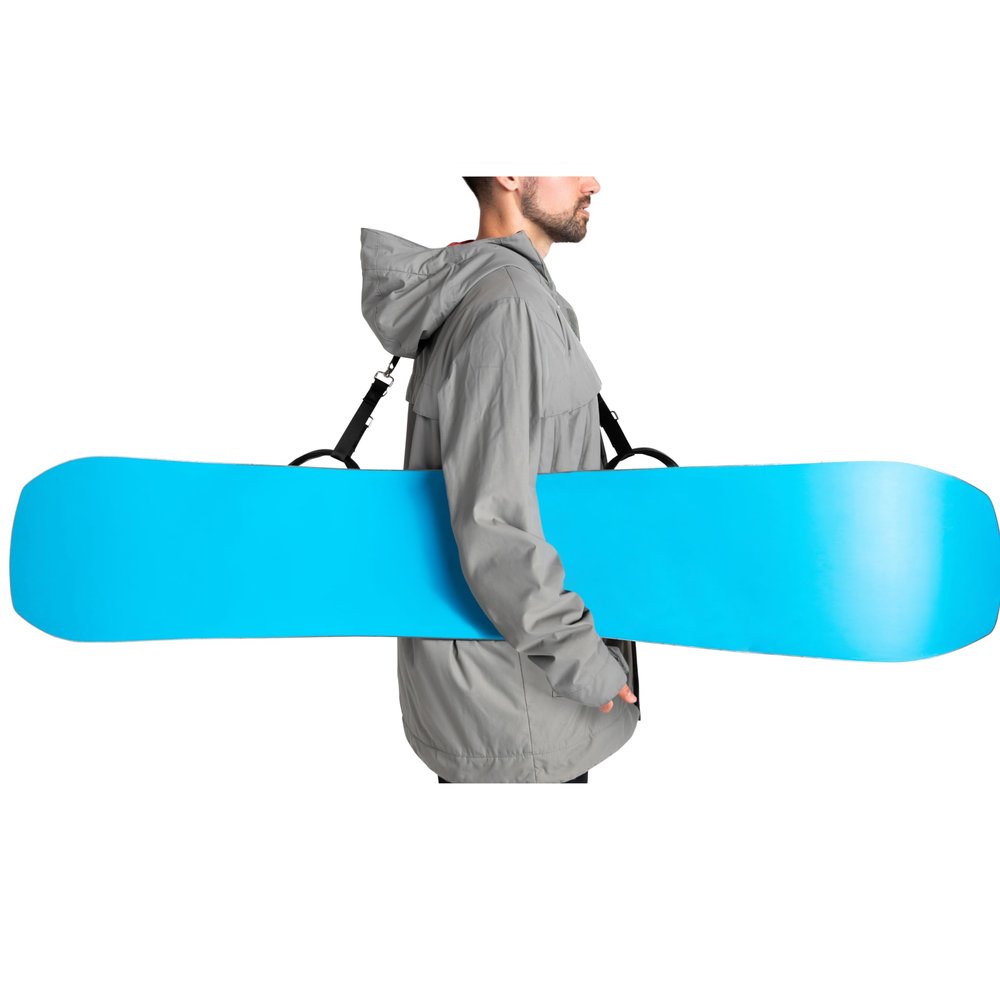 Deadly Desserts ArcticStrap - Over the shoulder snowboard strap - easy to use, fits in jacket pocket, adjustable length, water-resistant, rust-resistant, holds any snowboard