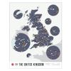 Pop Chart | Football Clubs of the United Kingdom | 16" x 20" Art Poster | 100+ Soccer Clubs from England, Scotland, and Wales on One Map | Wall Decor | 100% Made in the US view 1