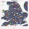 Pop Chart | Football Clubs of the United Kingdom | 16" x 20" Art Poster | 100+ Soccer Clubs from England, Scotland, and Wales on One Map | Wall Decor | 100% Made in the US view 4
