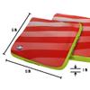 ACA Synergy Edge Professional Cornhole Bags Dual Sided 6x6 Stripes Red view 2