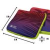 ACA Synergy Edge Professional Cornhole Bags Dual Sided 6x6 Tropical Palm Red view 2
