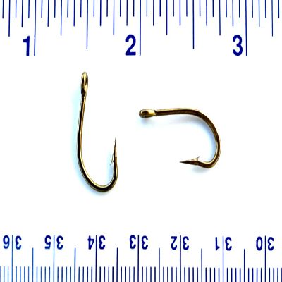 100 Gerry's Tackle 9174 2X Strength Bronze Flyliner O'Shaughnessy Live Bait Hooks Size 4