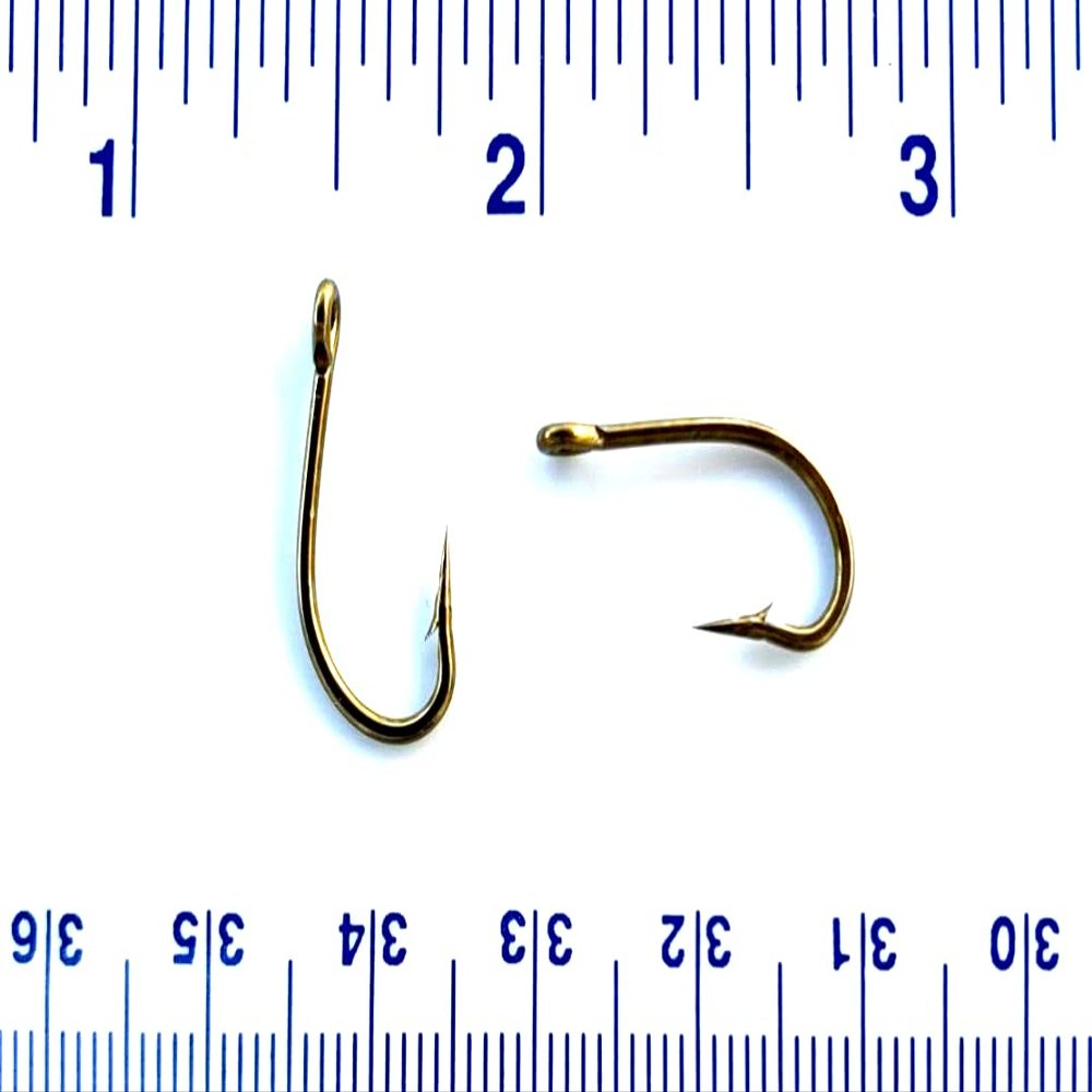 100 Gerry's Tackle 9174 2X Strength Bronze Flyliner O'Shaughnessy Live Bait Hooks Size 4