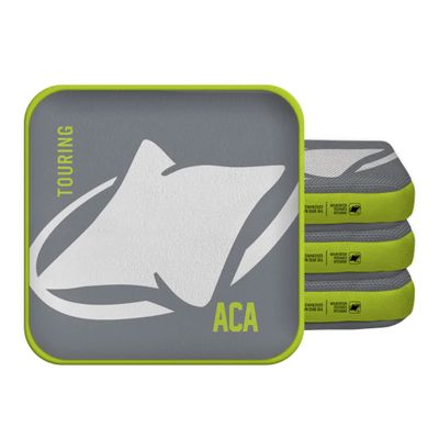 ACA Synergy Edge Professional Cornhole Bags Dual Sided 6x6 Logo Gray