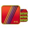 ACA Synergy Edge Professional Cornhole Bags Dual Sided 6x6 Retro Stripes Red view 1