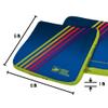 ACA Synergy Edge Professional Cornhole Bags Dual Sided 6x6 Retro Stripes Blue view 2