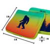 ACA Synergy Edge Professional Cornhole Bags Dual Sided 6x6 Retro Sasquatch Multi Color view 2