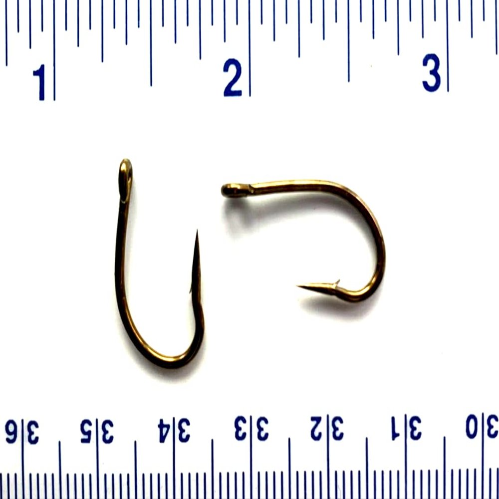 100 Gerry's Tackle 9174 2X Strength Bronze Flyliner O'Shaughnessy Live Bait Hooks Size 2