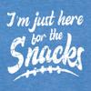 3X-Large Royal Mens I'm Just Here for The Snacks Funny Football Party Deluxe Soft T-Shirt view 3