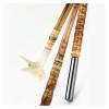 DYPASA Vertical Fishing Rod Holder Luohan Bamboo Athletic Bracket Fishing Athletic Rod Hanging Handmade Fishing Rod Holder Without Rear Hanging Wall Mounted Fishing Rod Rack (Size : 65CM) view 1