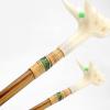 DYPASA Vertical Fishing Rod Holder Luohan Bamboo Athletic Bracket Fishing Athletic Rod Hanging Handmade Fishing Rod Holder Without Rear Hanging Wall Mounted Fishing Rod Rack (Size : 65CM) view 3