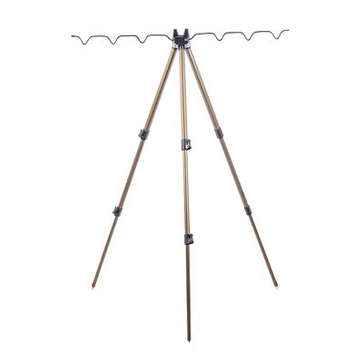 DYPASA Vertical Fishing Rod Holder Triangular Telescopic Pole-Throwing Tripod Aluminum Alloy Multi-Function Sea Pole Bracket Wall Mounted Fishing Rod Rack (Size : 1)