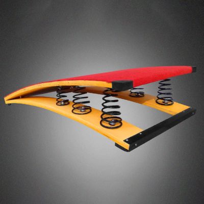 ZJKXJH Gymnastics Springboard for Home, Large Spring Boards for Adults Gymnast, 4/6/9 Springs Vault Equipment for Playroom, Practice Obstacle Courses (Color : Red, Size : 120x60cm - 6 Spring)