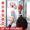 2 Pack 8 Loop Mini Basketball Net Replacement,Heavy-Duty Nylon Little Small Basketball Net with Vibrant Color,All Weather Anti Whip for Indoor Door/Room Walls 8"-10.25" Hoop view 2