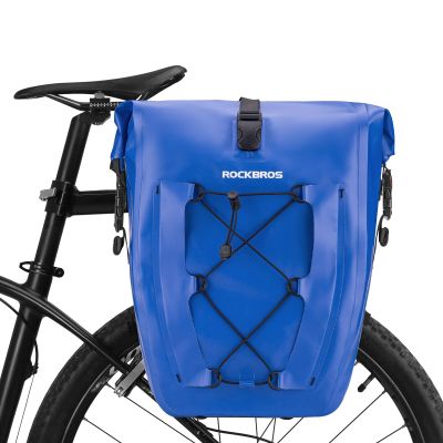 ROCKBROS Bike Panniers Waterproof Bike Rear Rack Bag Max 30L Large Capacity Bike Rear Panniers for Cycling Traveling Commuting