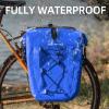 ROCKBROS Bike Panniers Waterproof Bike Rear Rack Bag Max 30L Large Capacity Bike Rear Panniers for Cycling Traveling Commuting view 2