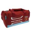 West Ham United FC Flash Duffle Bag (One Size) (Claret Red/Sky Blue) view 2
