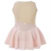 Shinsto Kids Girls Rhinestone Mesh Splice Figure Ice Skating Dress Gymnastic Leotard Dancewear Costume Pink 8 Years view 3