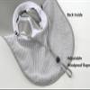 Womens Sun Protection Hat Foldable Waterproof Fishing Hat Women Neck Flap Wide Brim Gardening Hat with Ponytail Hole for Women Light-Gray view 3