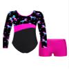 Moggemol Kids Girls Long Sleeve Leotards with Shorts Sets 2 Pieces Gymnastics Dance Outfits Dancewear Tracksuit Pegasus 14 Years view 1