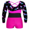 Moggemol Kids Girls Long Sleeve Leotards with Shorts Sets 2 Pieces Gymnastics Dance Outfits Dancewear Tracksuit Pegasus 14 Years view 4