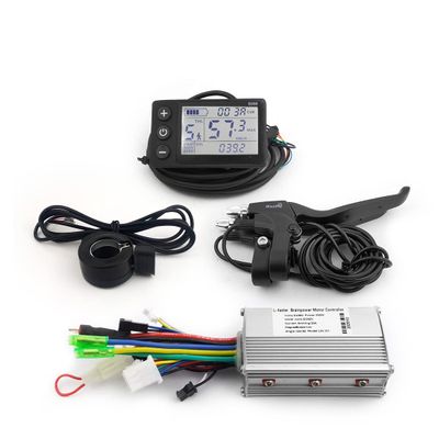 L-faster 36V 350W Scooter Brushless Controller with LCD Display and Thumb Throttle Regenerative Brake for Ebike Hub Motor Wheel (48V 250W350W)