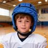 Kids Flag Football Helmet, Youth Soft Shell Helmets for 7 V 7 Football, Adjustable Padded Rugby Headgear Scrum Cap Soccer Helmet Lightweight Protective Sports Gear for Boys & Girls (Ages 8-14) view 3