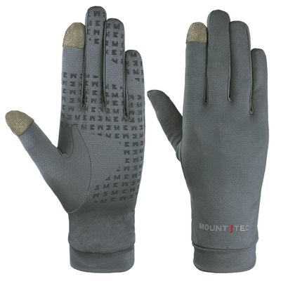 MOUNT TEC Unisex UV Protective Gloves UPF 50+ Cool Breathable Finger Tip Touch Screen Sunblock Glove for Sailing Golfing Boating Fishing Hiking Outdoors (Charcoal,L)