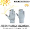 MOUNT TEC Unisex UV Protective Gloves UPF 50+ Cool Breathable Finger Tip Touch Screen Sunblock Glove for Sailing Golfing Boating Fishing Hiking Outdoors (Charcoal,L) view 3