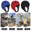 Kids Flag Football Helmet, Youth Soft Shell Helmets for 7 V 7 Football, Adjustable Padded Rugby Headgear Scrum Cap Soccer Helmet Lightweight Protective Sports Gear for Boys & Girls (Ages 8-14) view 4