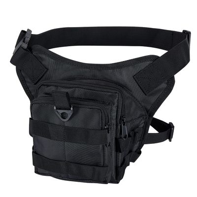 Nylon Waist Bag Drop Leg Bag Hiking Waist Pack for Men Women Motorcycle Cycling Riding Travel Thigh Bag Pocket for Outdoor Sports (Black)