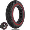 Felixstory 10x2/54-152 Solid Tire, 10x2.125 Tubeless Tires Fit for Swagtron SG-5, VOLPAM SP01/SPT7, Gotrax GXL V2, Ninebot F25/ D40X/ D18W/ D28U, Replacement for 50/75-6.1, 10x2 Original Tire, Red view 1