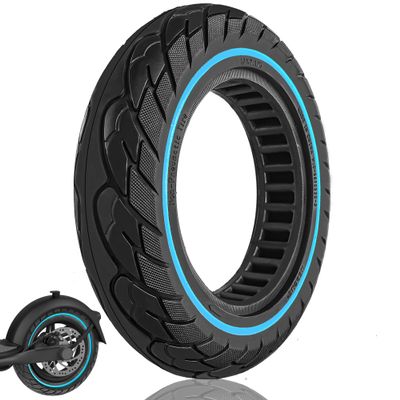 Felixstory 10x2.125 Solid Tire, Replacement for 50/75-6.1, 10x2, 10x2/54-152 Original Tire, Fit for Hiboy S2/S2R Plus, VOLPAM SP06, Gotrax GXL V2, Aovopro ES80, isinwheel S9 Pro Electric Scooter, Blue